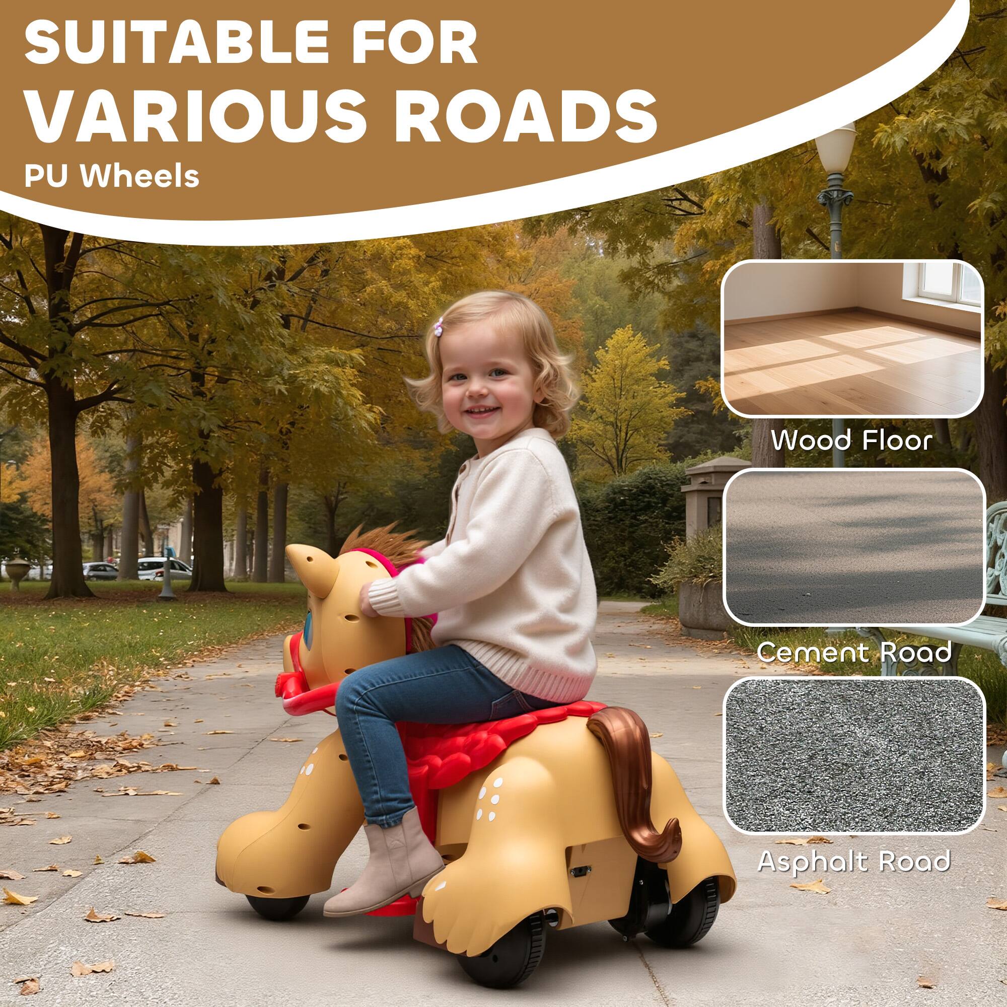 SUITABLE FOR VARIOUS ROADS  
PU Wheels  
Wood Floor  
Cement Road  
Asphalt Road