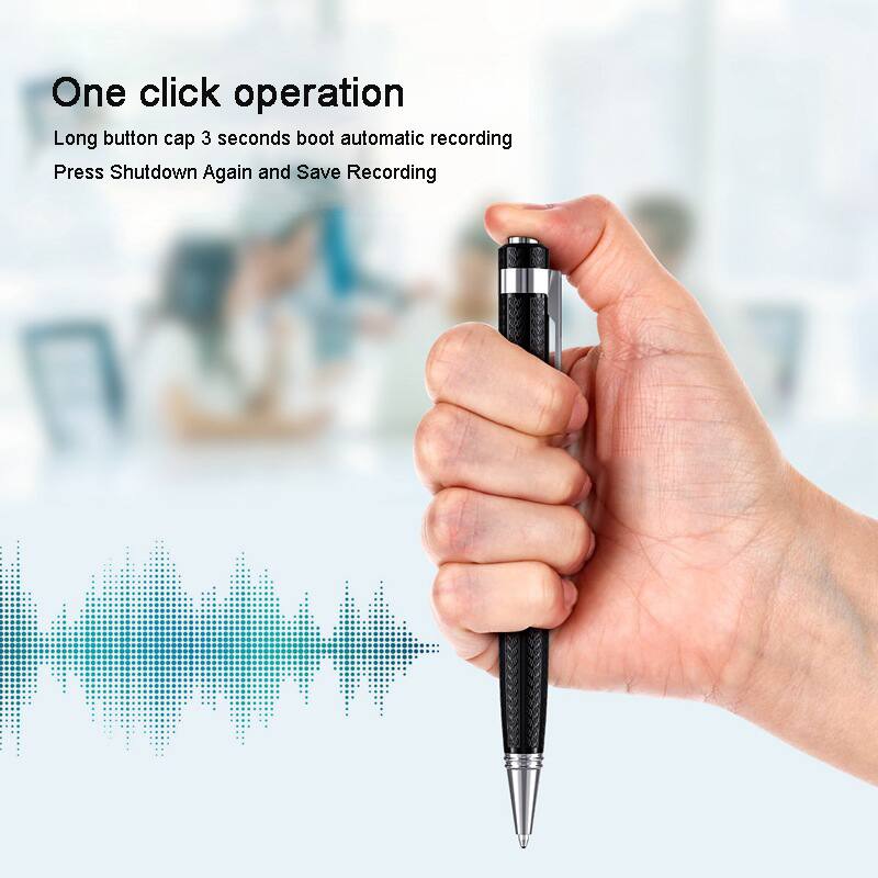 One click operation  
Long button cap 3 seconds boot automatic recording  
Press Shutdown Again and Save Recording