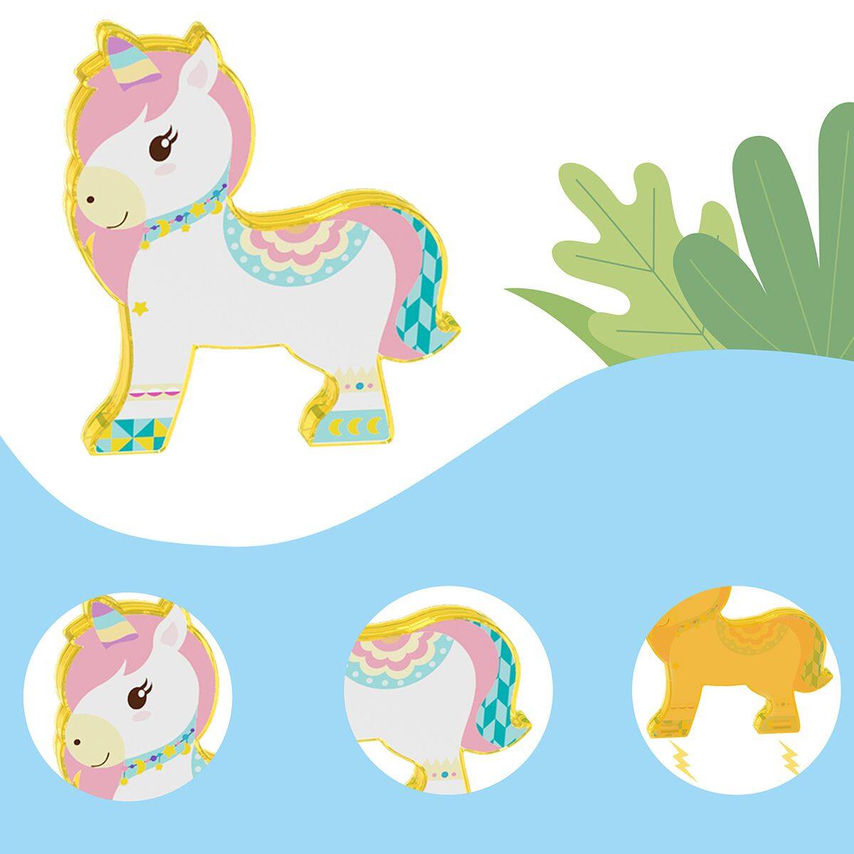 Alt View 5. PicassoTiles - PICASSO-TILES Magnetic Tiles for Kids, Farm Animal Theme Construction STEM Building Blocks Educational Toy, 8PCS - Multicolor.