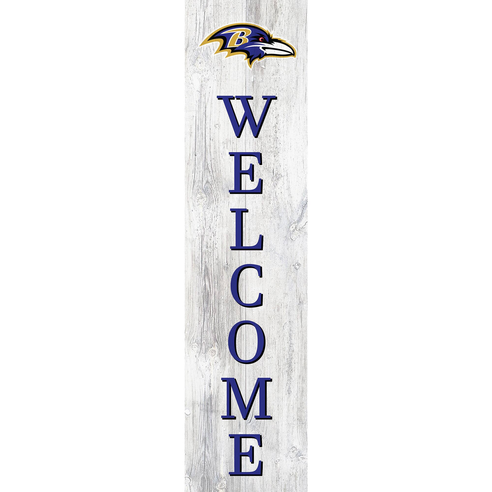 Baltimore Ravens 48'' Welcome Leaner