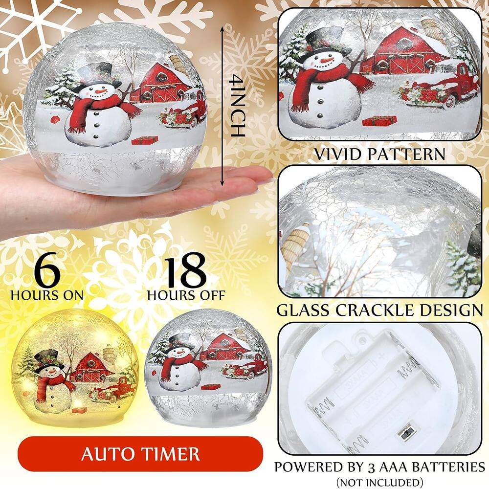 4INCH VIVID PATTERN  
6 HOURS ON 18 HOURS OFF  
GLASS CRACKLE DESIGN  
AUTO TIMER  
POWERED BY 3 AAA BATTERIES (NOT INCLUDED)