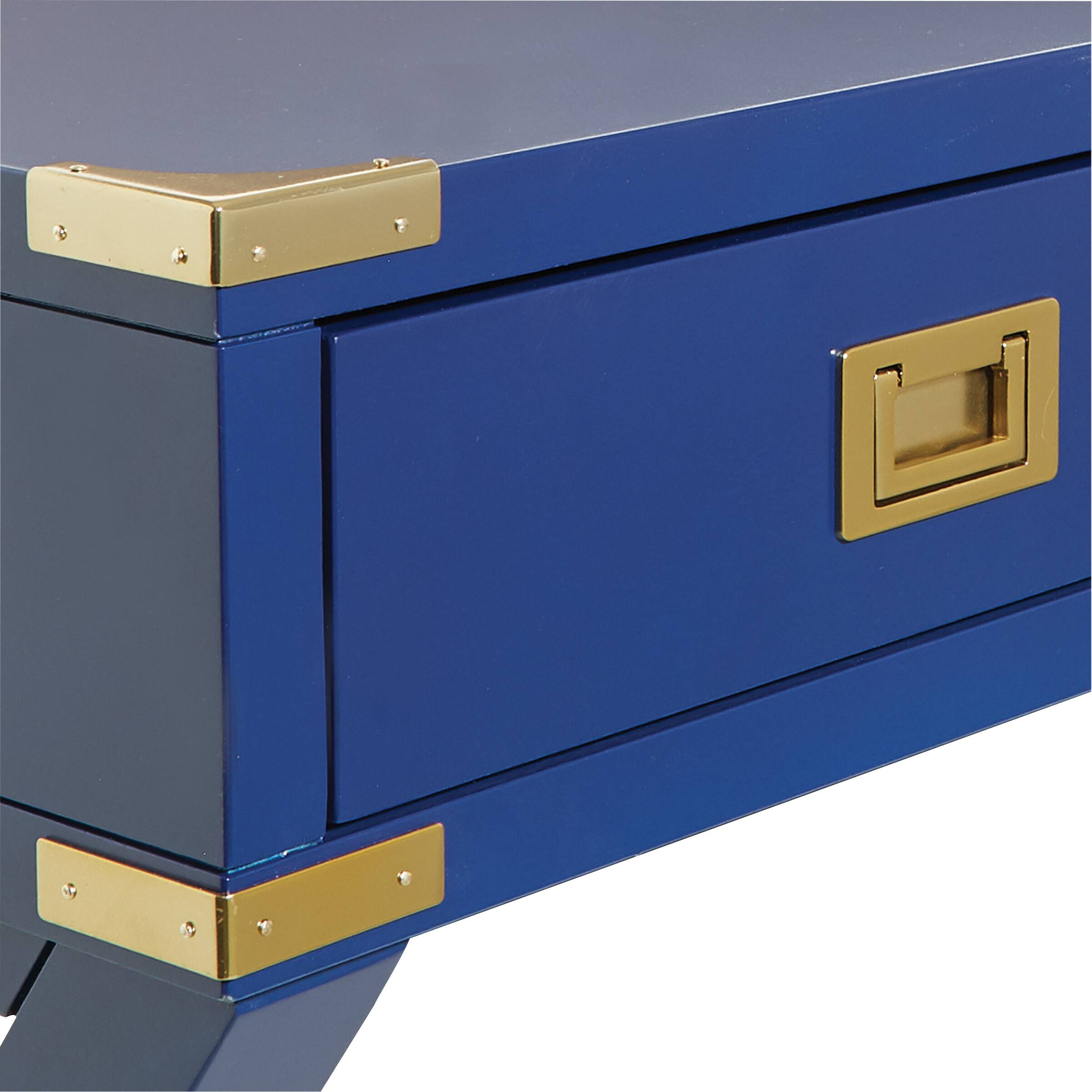 Alt View 15. OSP Home Furnishings - Wellington 46" Desk with Power - Blue.
