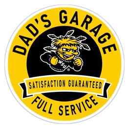 Fan Creations - Wichita State Shockers 16" Dad's Garage Wood Sign - Multicolor