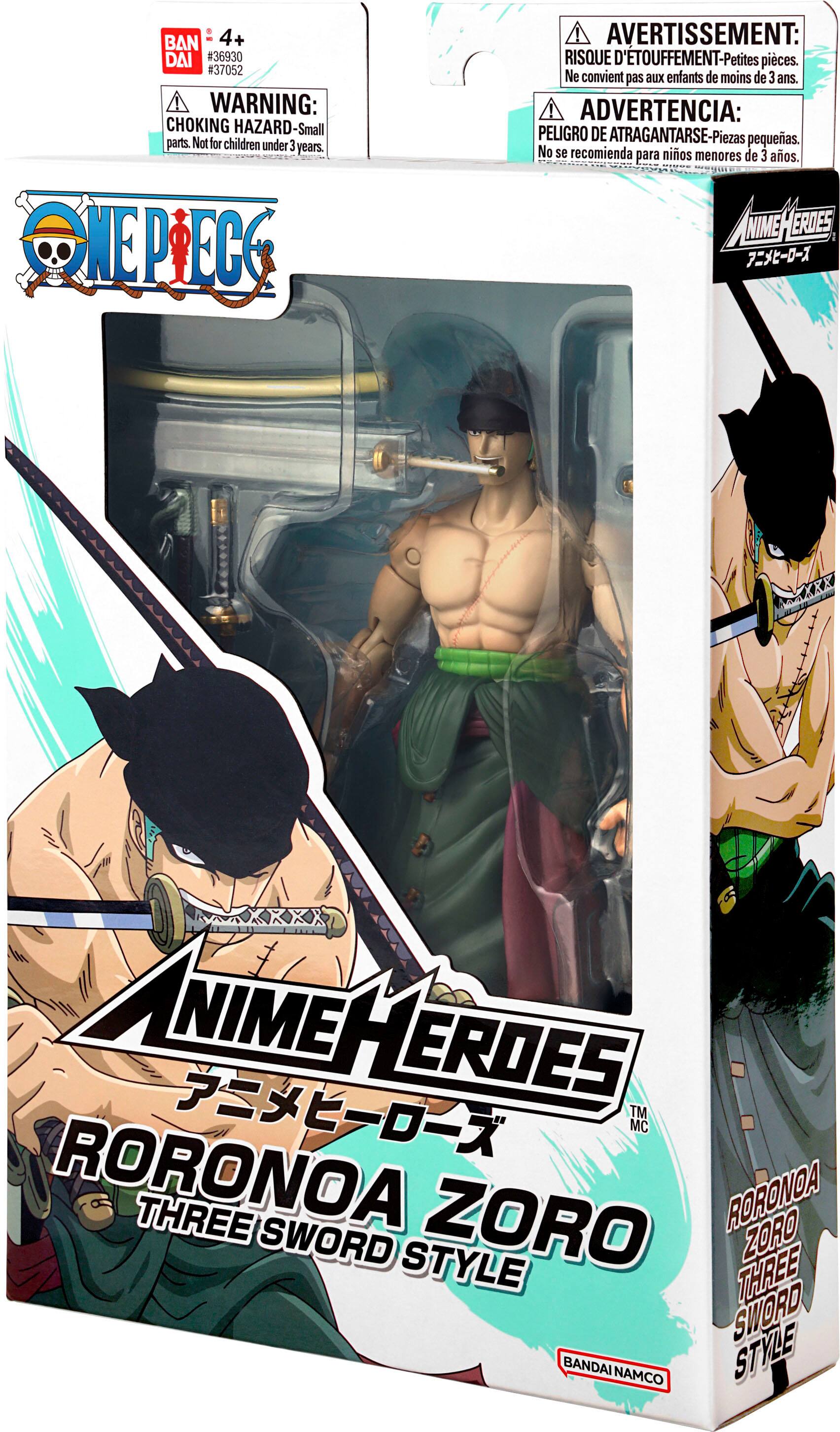 Bandai Roronoa Zoro Three Sword Style One Piece Anime Heroes
