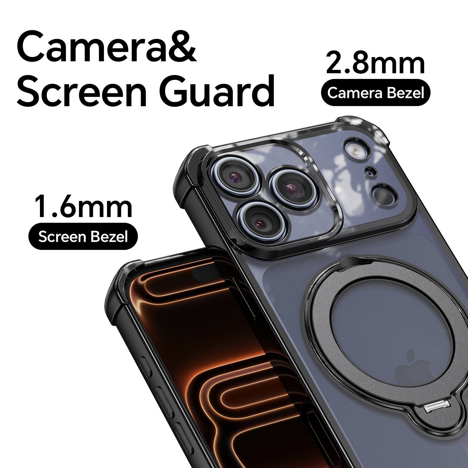Camera & Screen Guard  
2.8mm Camera Bezel  
1.6mm Screen Bezel