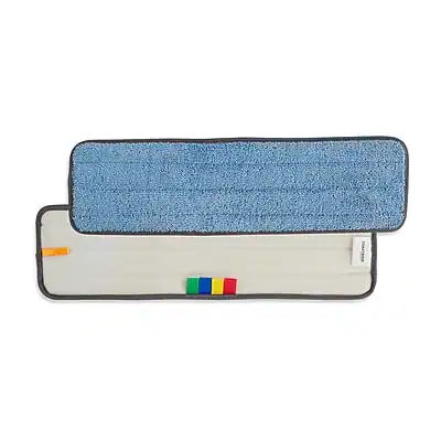 Front. Coastwide Professional - Microfiber Wet Mop Pad, 5" x 24", Blue - Blue.