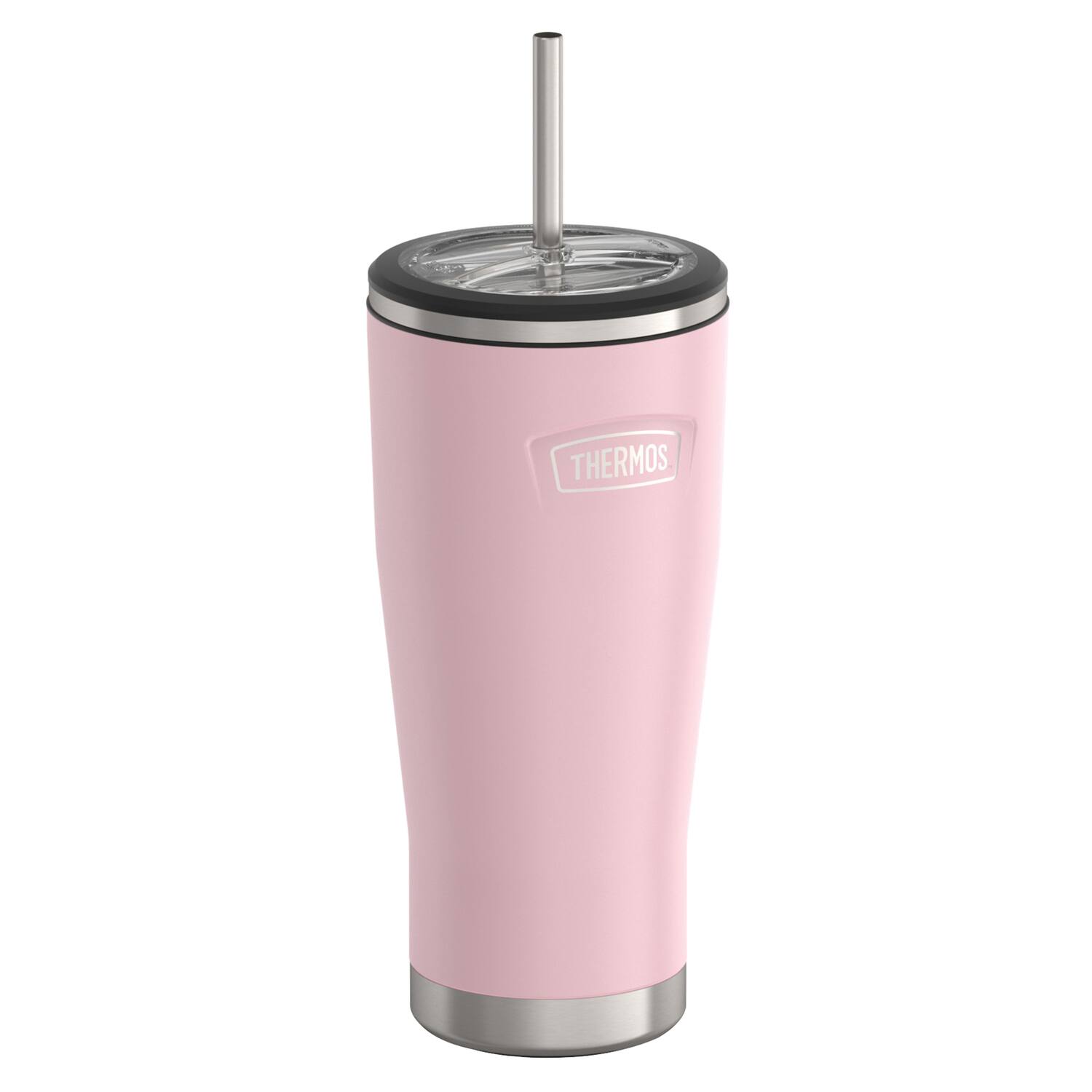 Alt View 9. Thermos - Thermos 24 oz. Icon Cold Tumbler w/ Straw - Sunset Pink - Sunset Pink.