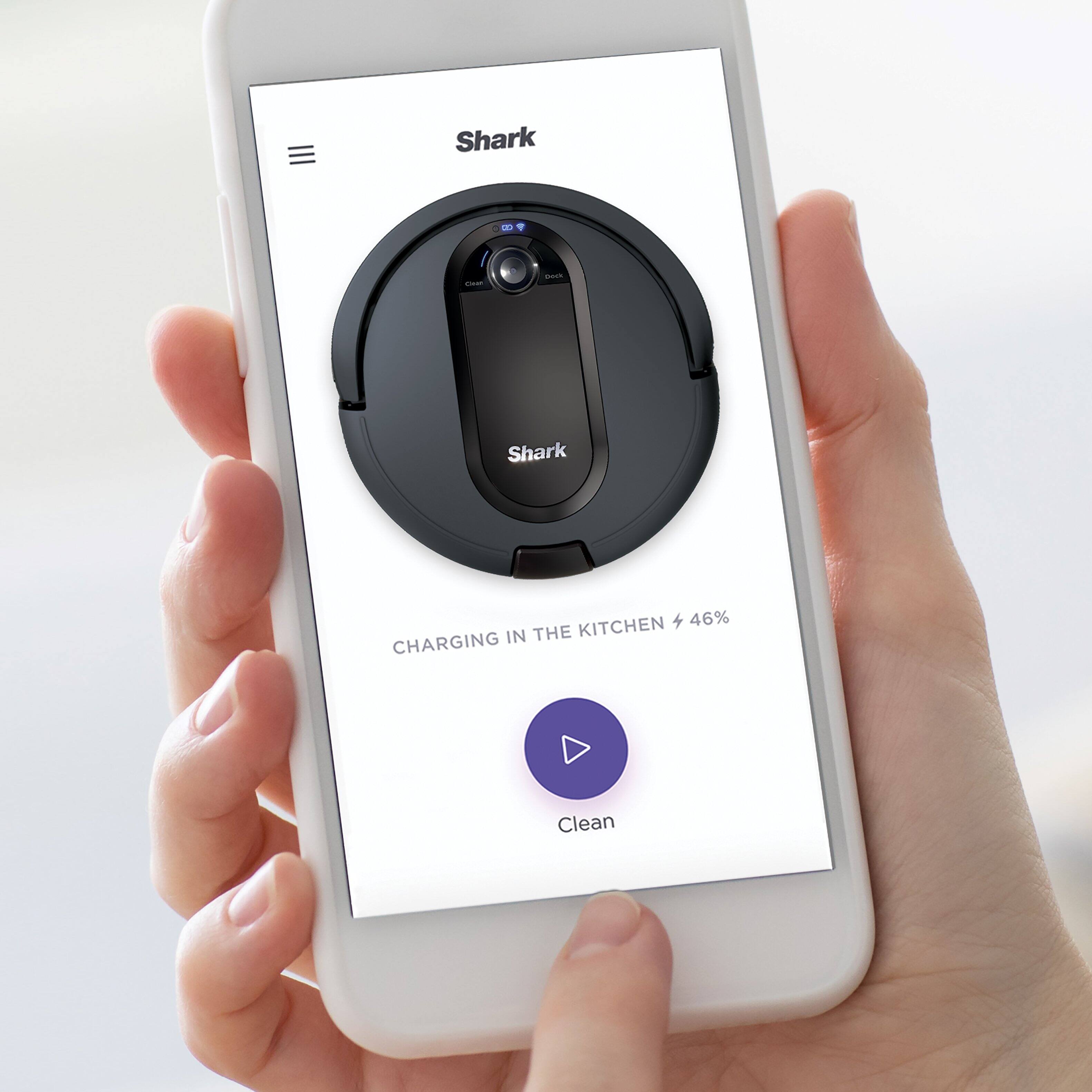 Alt View 16. Shark - EZ Robot Vacuum RV912S with Self-Empty Base, Bagless, Wi-Fi - Dark Grey.