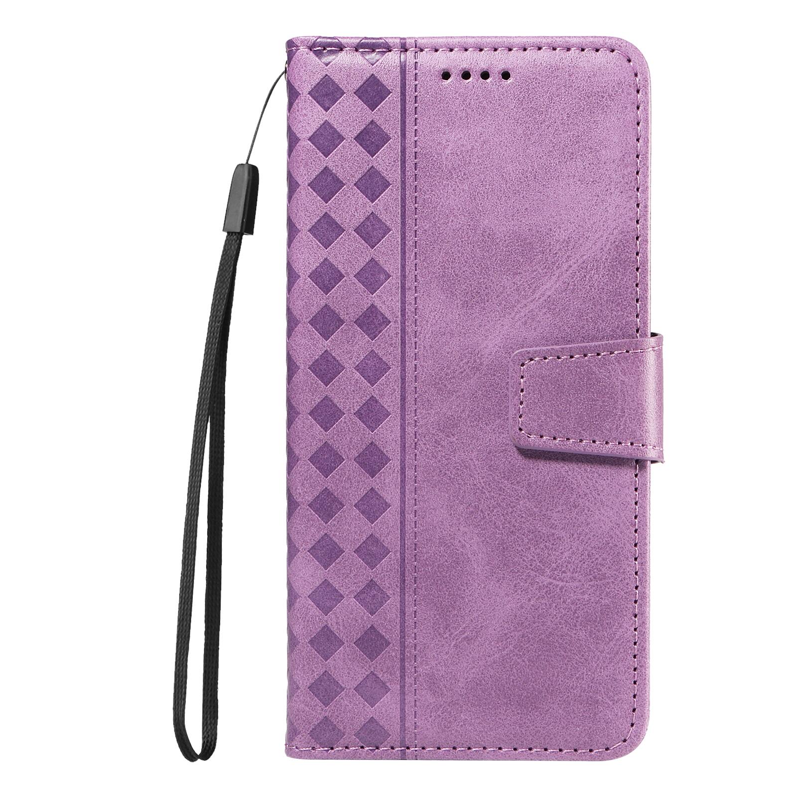 Alt View 7. Dteck - For Samsung Galaxy A17 5G Shockproof Leather Folio Kickstand Card Slots Wallet Case with Strap - Purple.