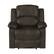 Front Zoom. Relax A Lounger - Dorian Recliner in Faux Leather - Dark Brown.