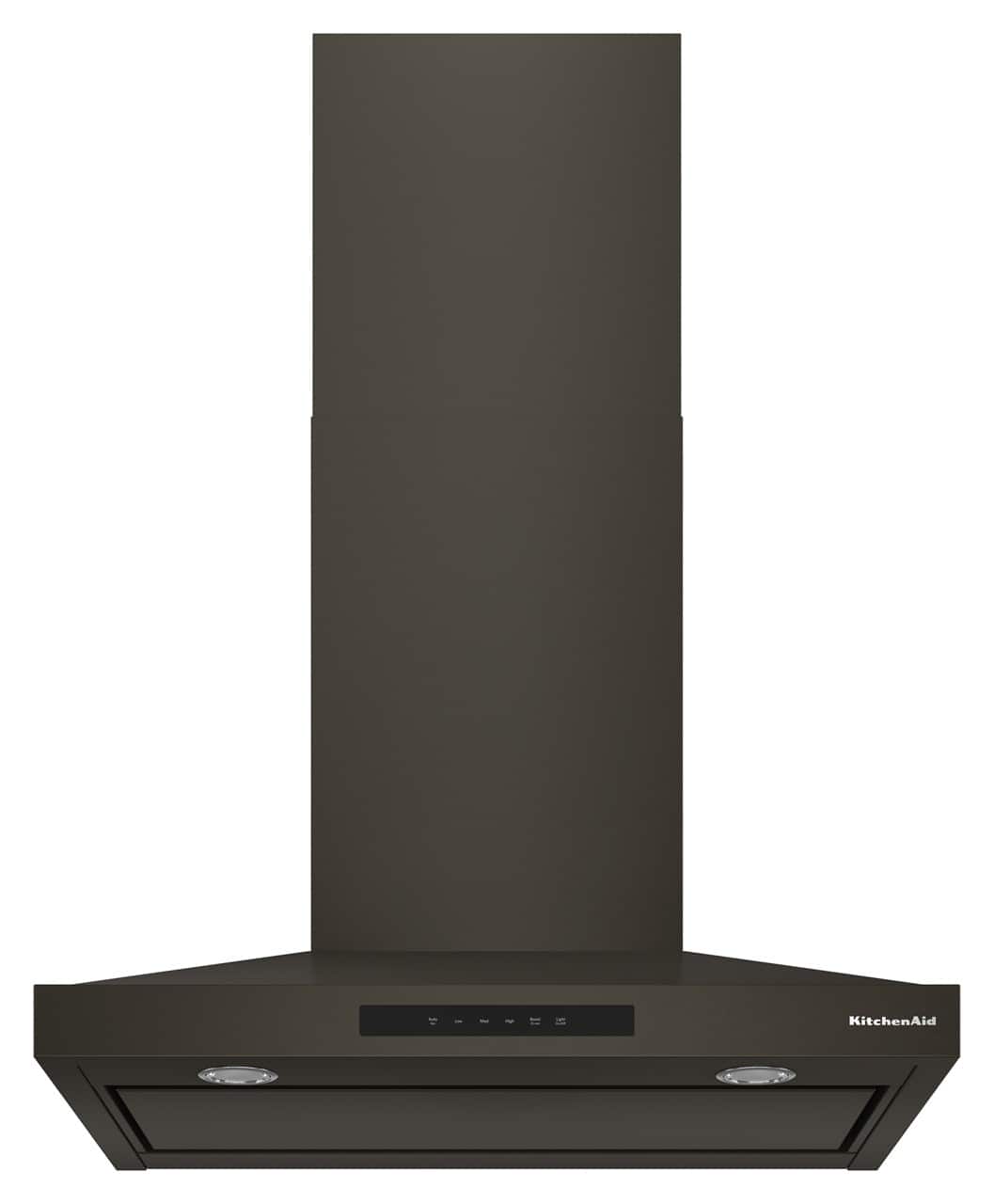 KitchenAid - 30 inches - Recirculating & Convertible - Wall Range Hood - Black Ore
