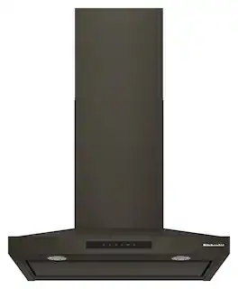 KitchenAid - 30 inches - Recirculating & Convertible - Wall Range Hood - Black Ore