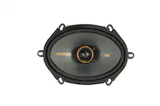 Front. KICKER - KS Series 6" x 8" 2-Way Car Speakers with Polypropylene Cones (Pair) - Black.
