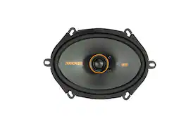 KICKER - KS Series 6" x 8" 2-Way Car Speakers with Polypropylene Cones (Pair) - Black