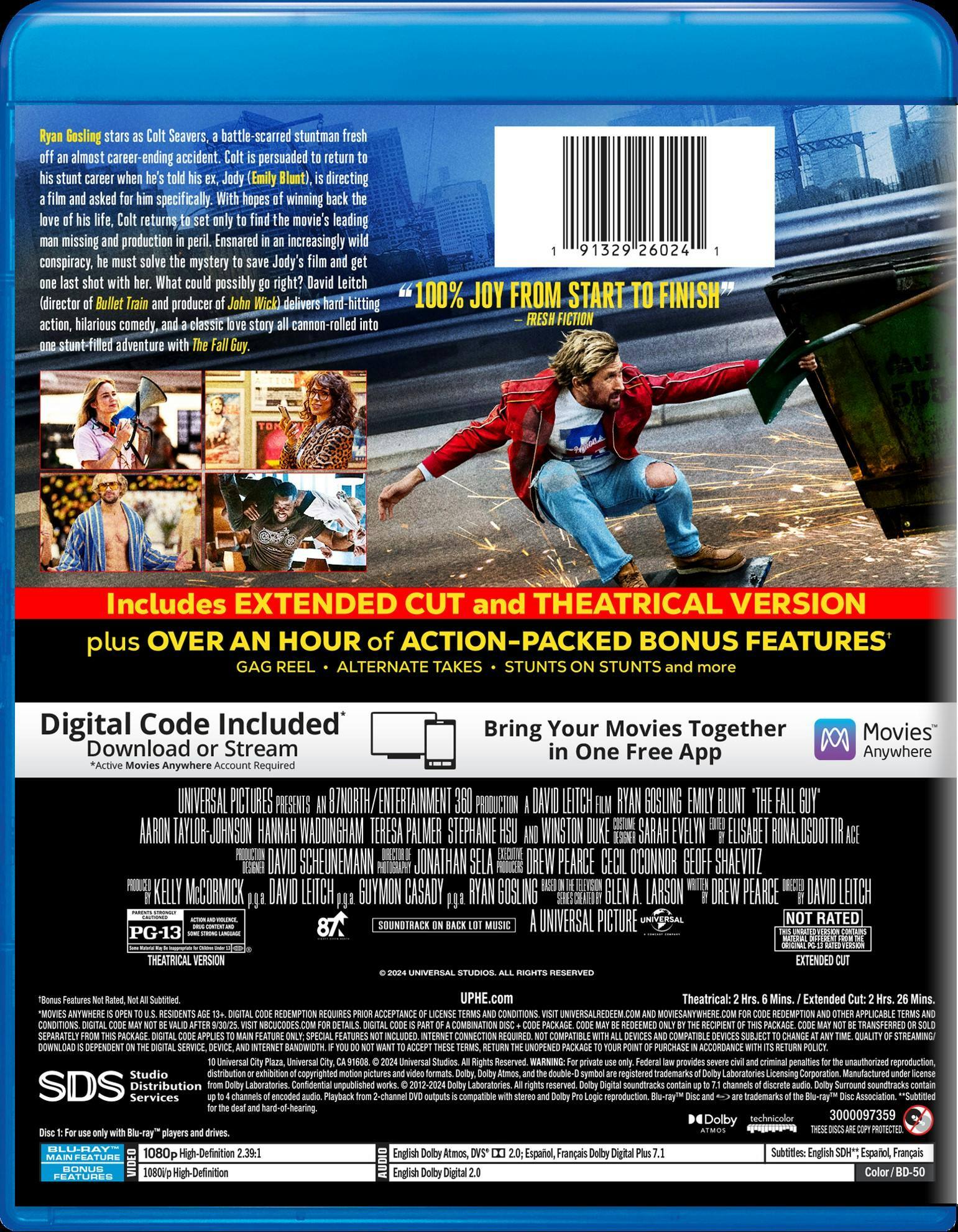 Back. The Fall Guy [Blu-ray].