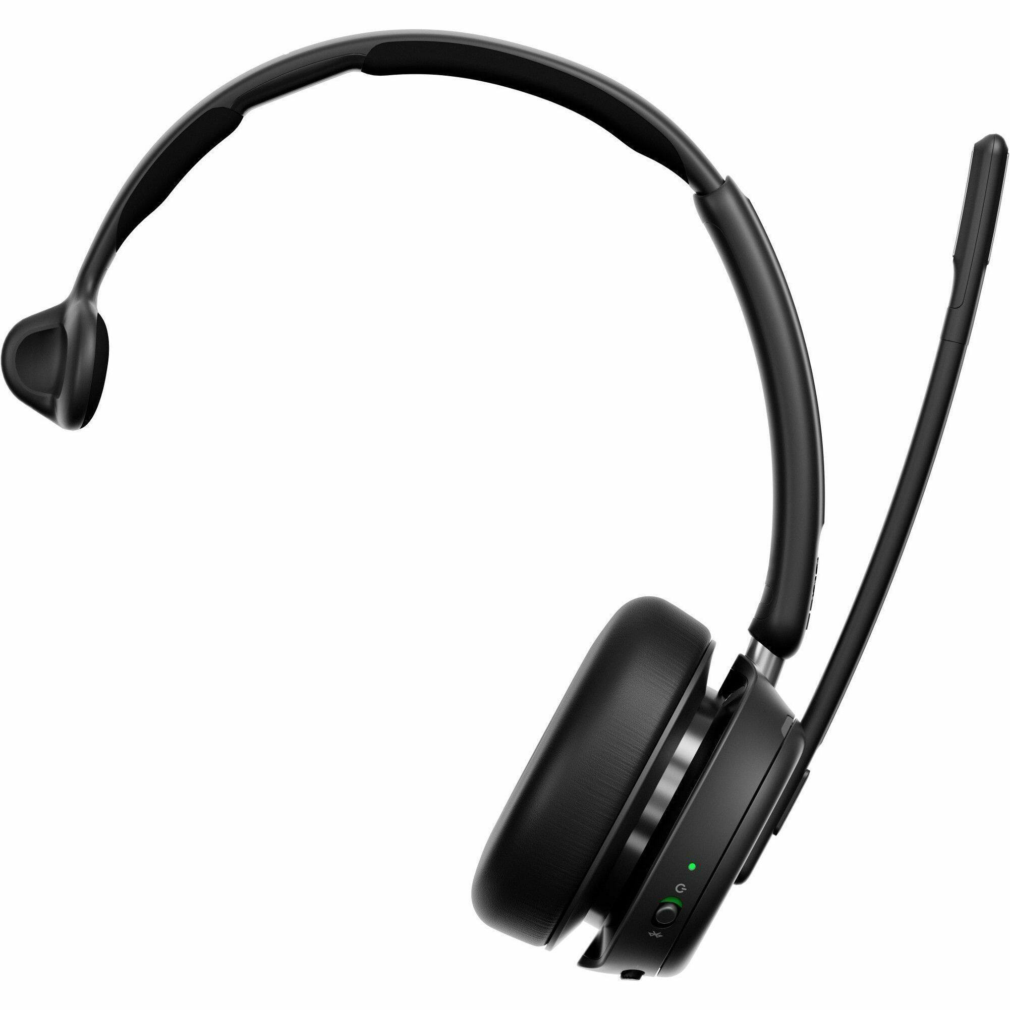 Alt View 2. EPOS - EPOS IMPACT 1030T Headset - Mono - Wireless - Bluetooth - Over-the-head - Monaural - Circumaural - Noise Canceling - Unknown.