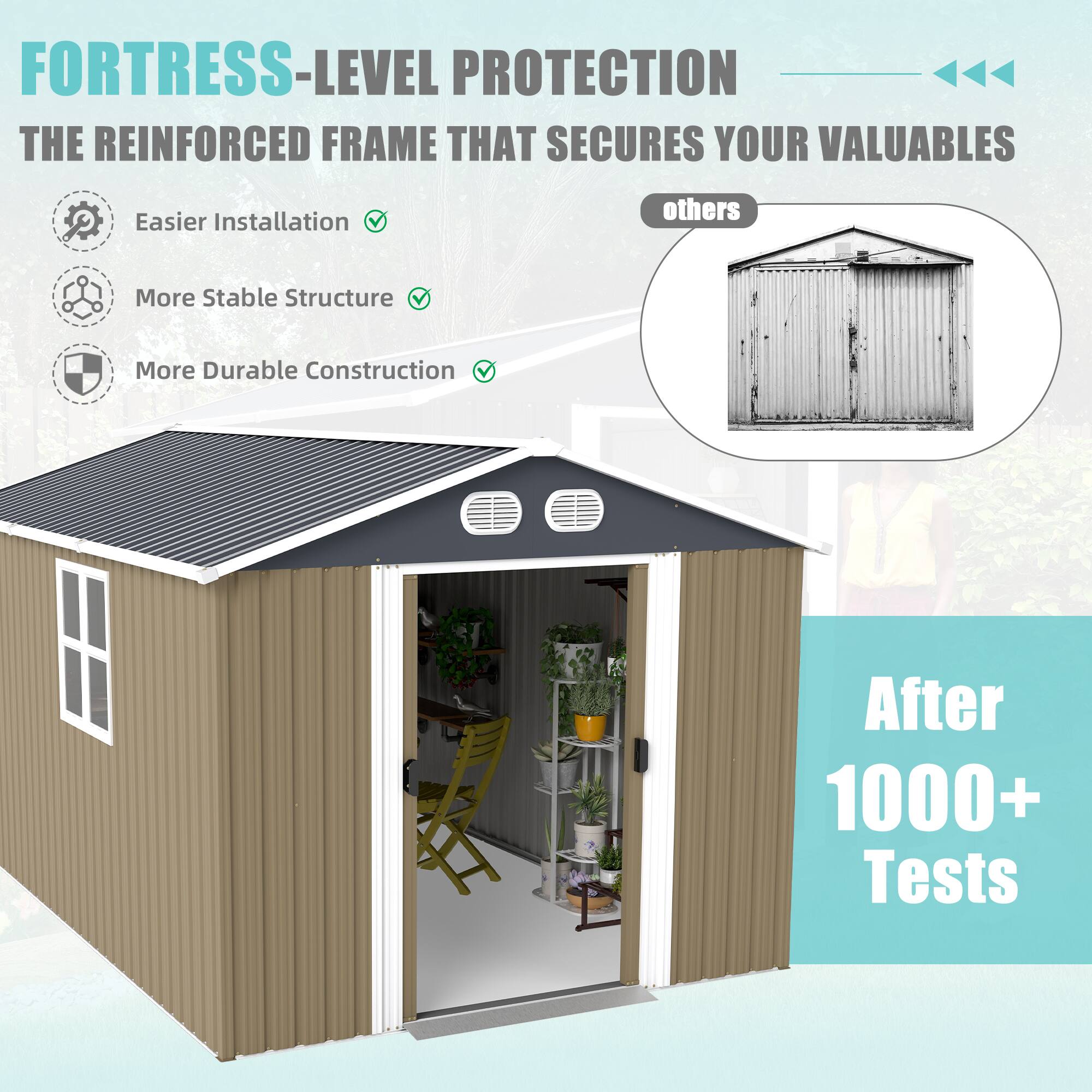 FORTRESS-LEVEL PROTECTION  
THE REINFORCED FRAME THAT SECURES YOUR VALUABLES

- Easier Installation
- More Stable Structure
- More Durable Construction

After 1000+ Tests

others