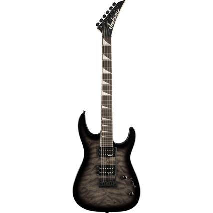 Front. Jackson - Jackson JS Series Dinky JS20 DKQ 2PT Electric Guitar, Amaranth Fingerboard, Transparent Black Burst.
