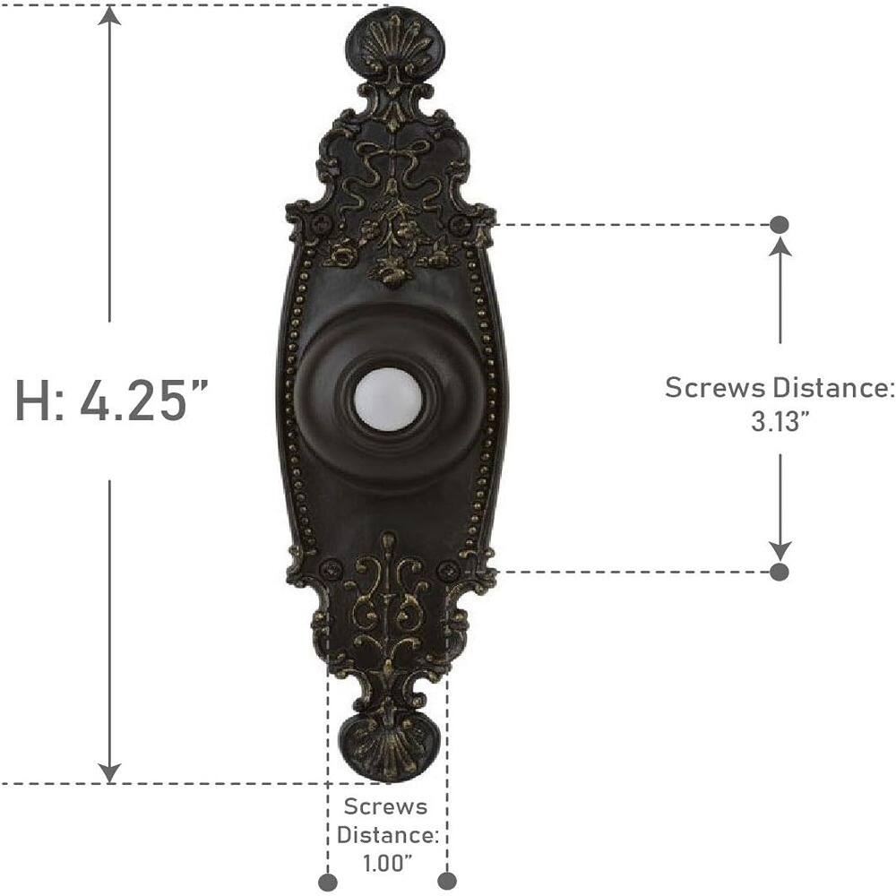 H: 4.25"  
Screws Distance: 3.13"  
Screws Distance: 1.00"
