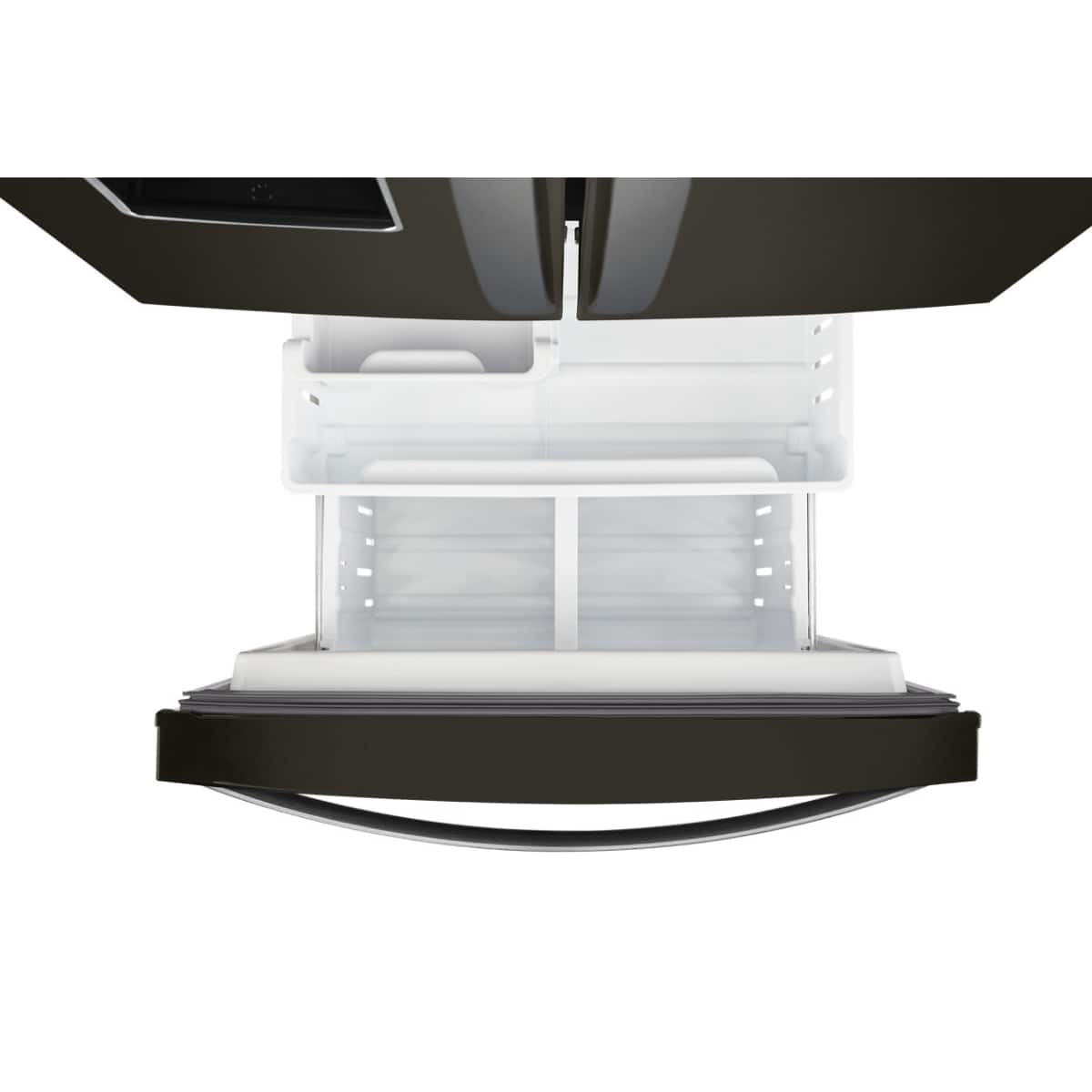 Alt View 8. Whirlpool - Whirlpool - 20 Cu. Ft. Wide French Door Refrigerator - Black Stainless Steel - Black Stainless.