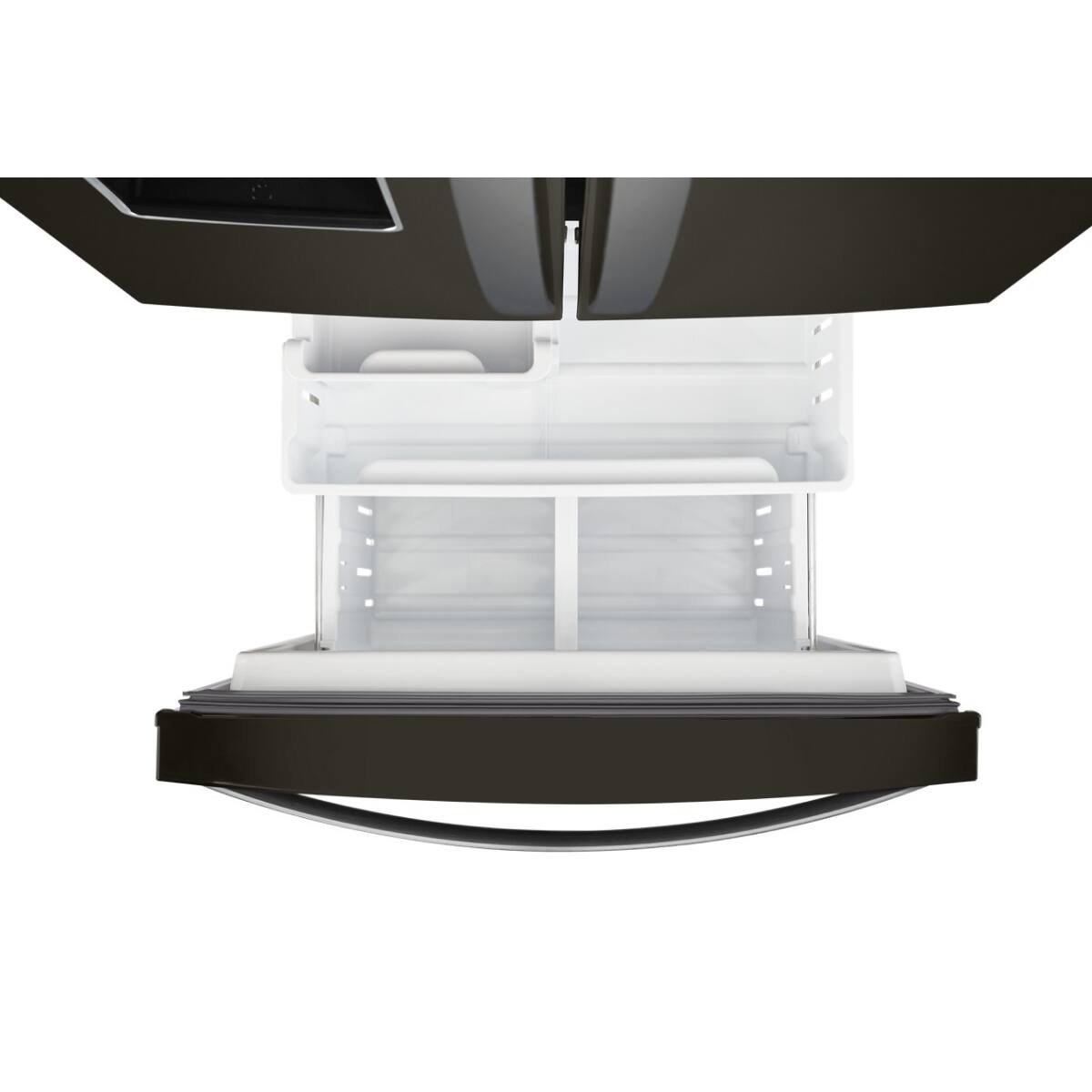 Alt View 8. Whirlpool - Whirlpool - 20 Cu. Ft. Wide French Door Refrigerator - Black Stainless Steel - Black Stainless.