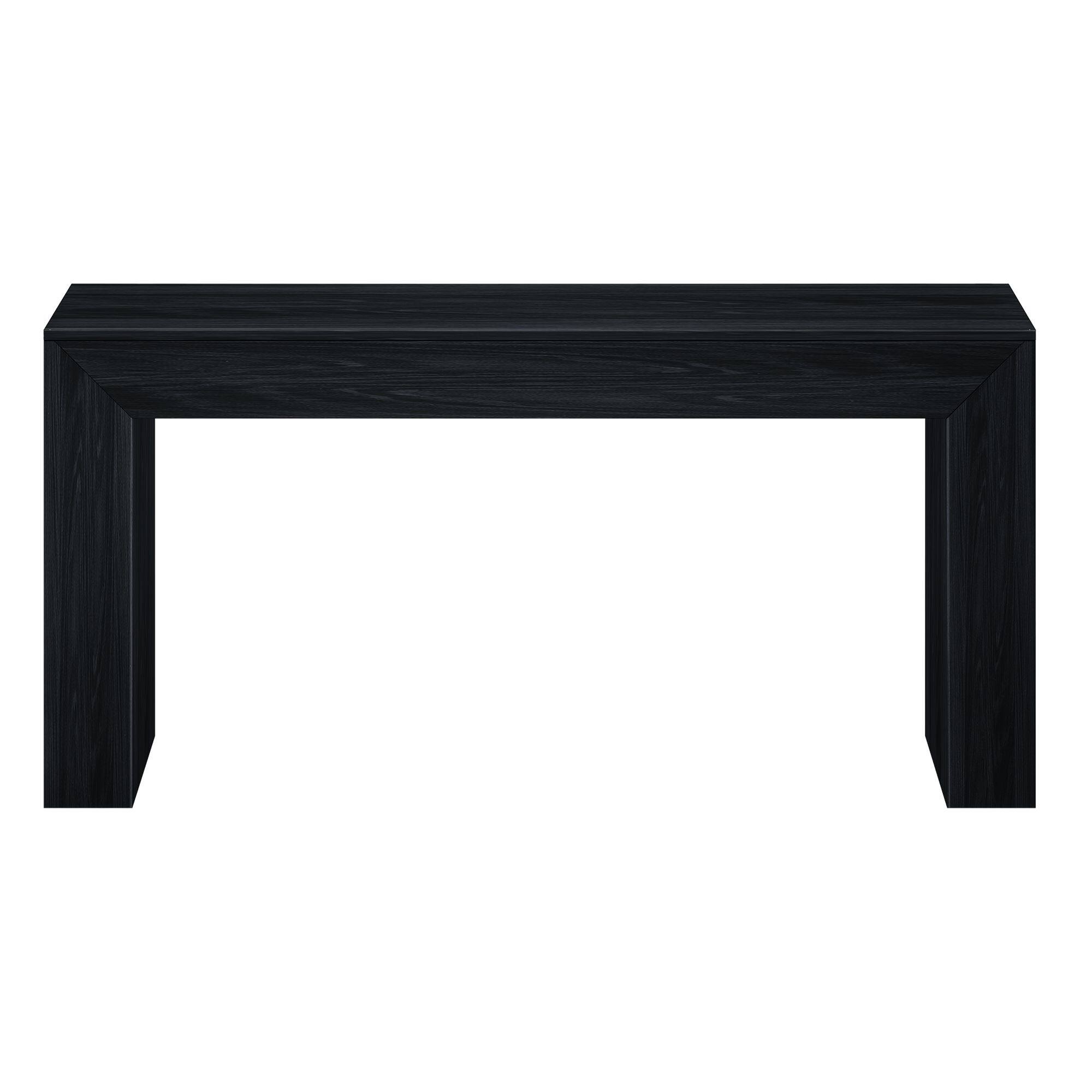 Alt View 3. Plank+Beam - Grande Console Table (66in / 1680mm), Black Wirebrush - Black Wirebrush.