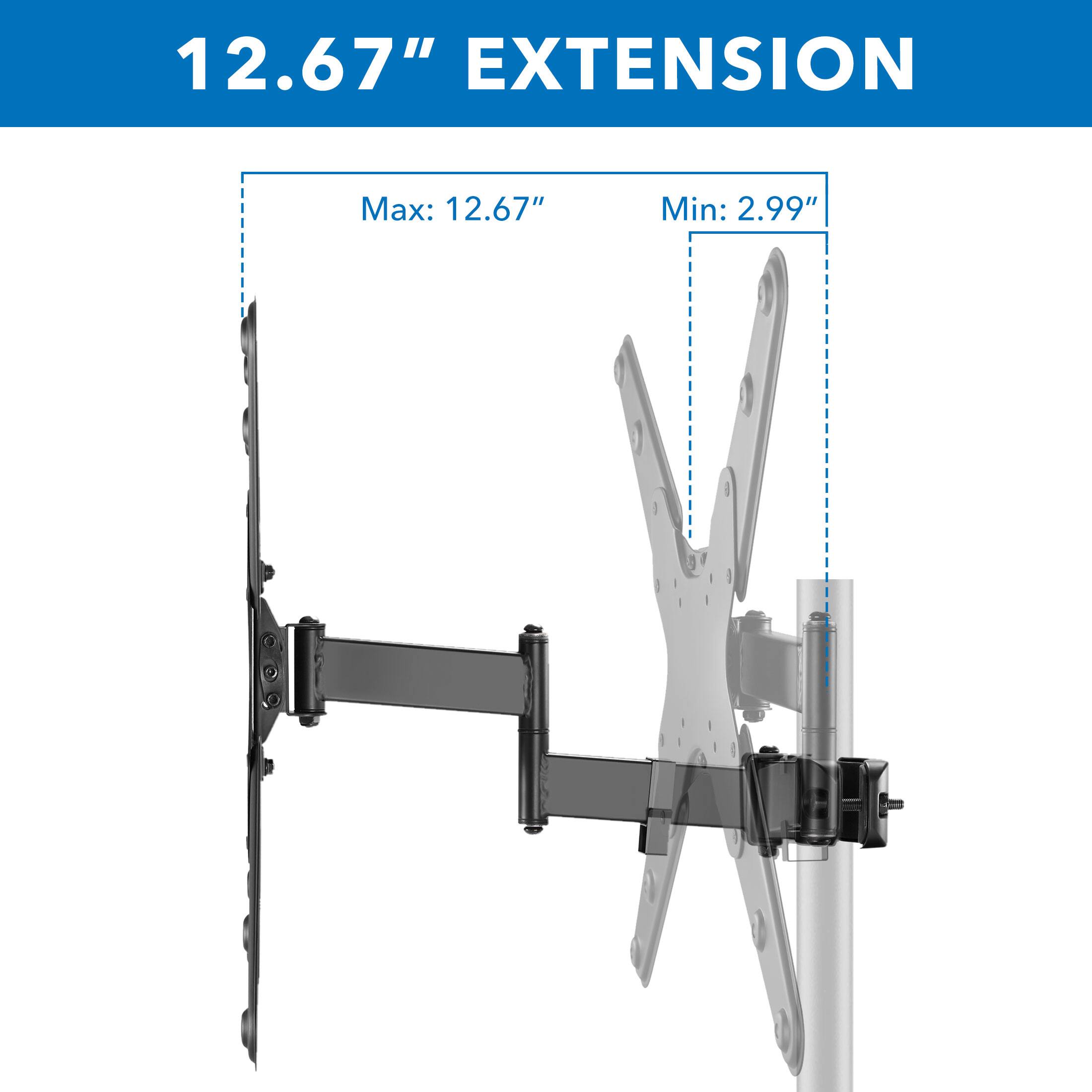 12.67" EXTENSION  
Max: 12.67"  
Min: 2.99"