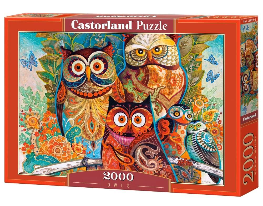 Castorland Puzzle, 2000 OWLS, fa .C-200635-2, Castorland & 2000 /26 25 A