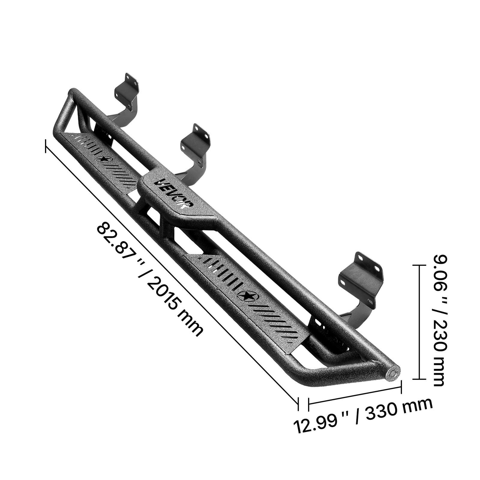 a *///m VEVOR 82.87 " / 2015 mm EIIII 9.06 " / 230 mm 12.99 " / 330 mm