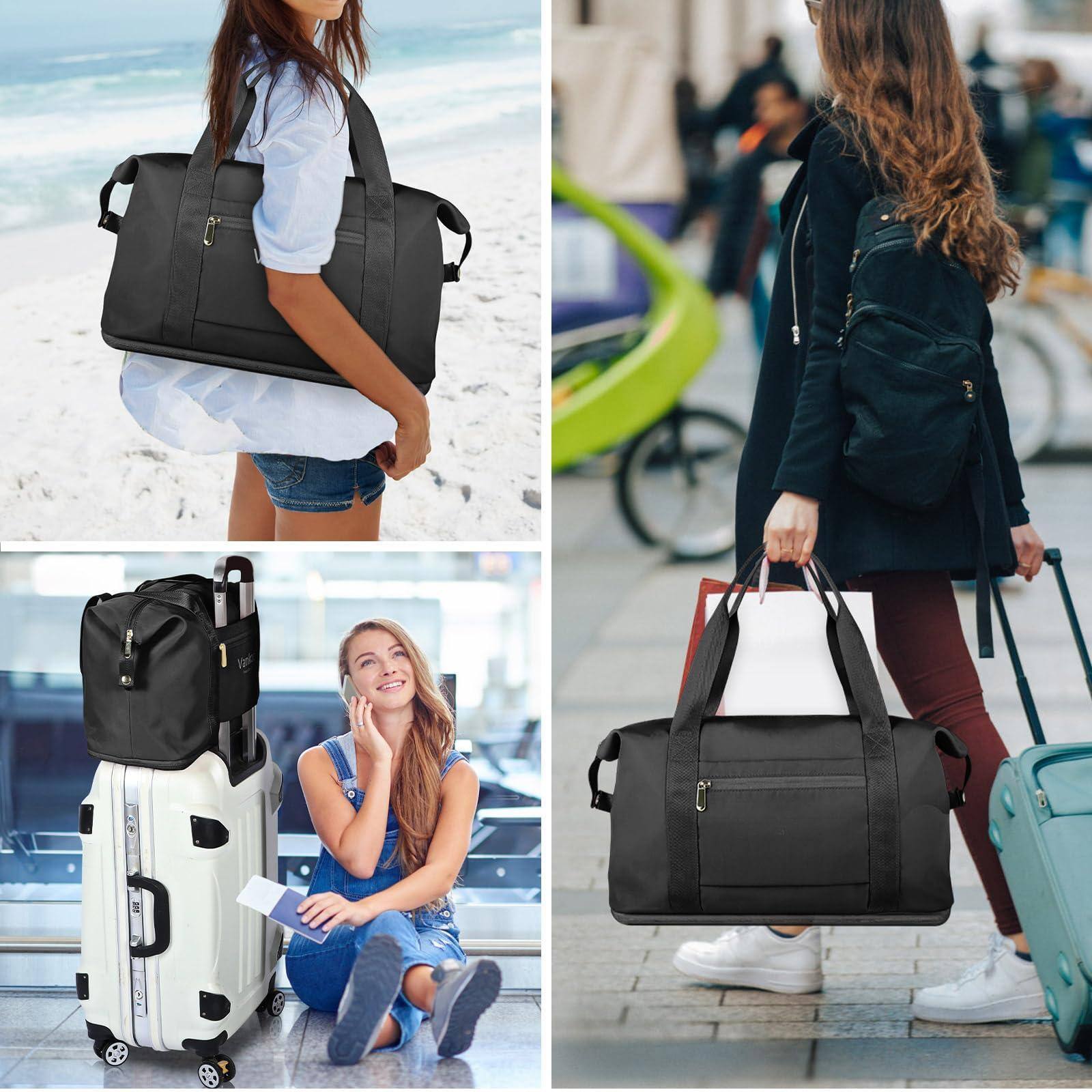 Paradigms Interiors Expandable Travel Duffle Bag For Carry On Tote ...