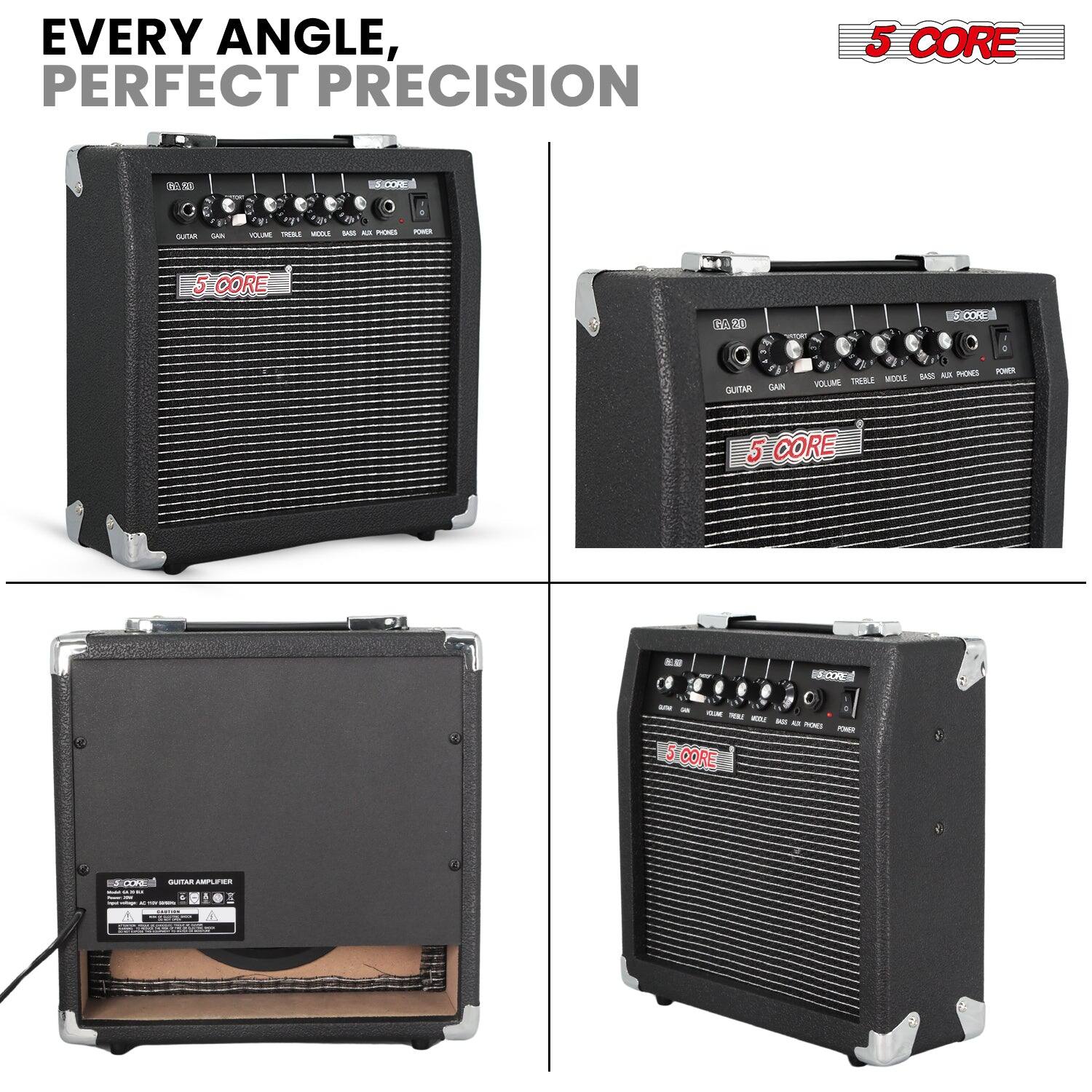 EVERY ANGLE, PERFECT PRECISION

5 CORE

GUITAR AMPLIFIER

GUITAR GAIN VOLUME TREBLE MIDDLE BASS ALL PHONES POWER

5 CORE

5 CORE

5 CORE