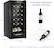 Standard-size Wine Bottles (750 ml)
- Height: 11.4"
- Width: 2.76"
- Depth: 11.2"
Dimensions of the Wine Cooler:
- Height: 30.31"
- Width: 17.72"
- Depth: 13.58"
Note: Shelf is curvature, different measurements may be slightly different.