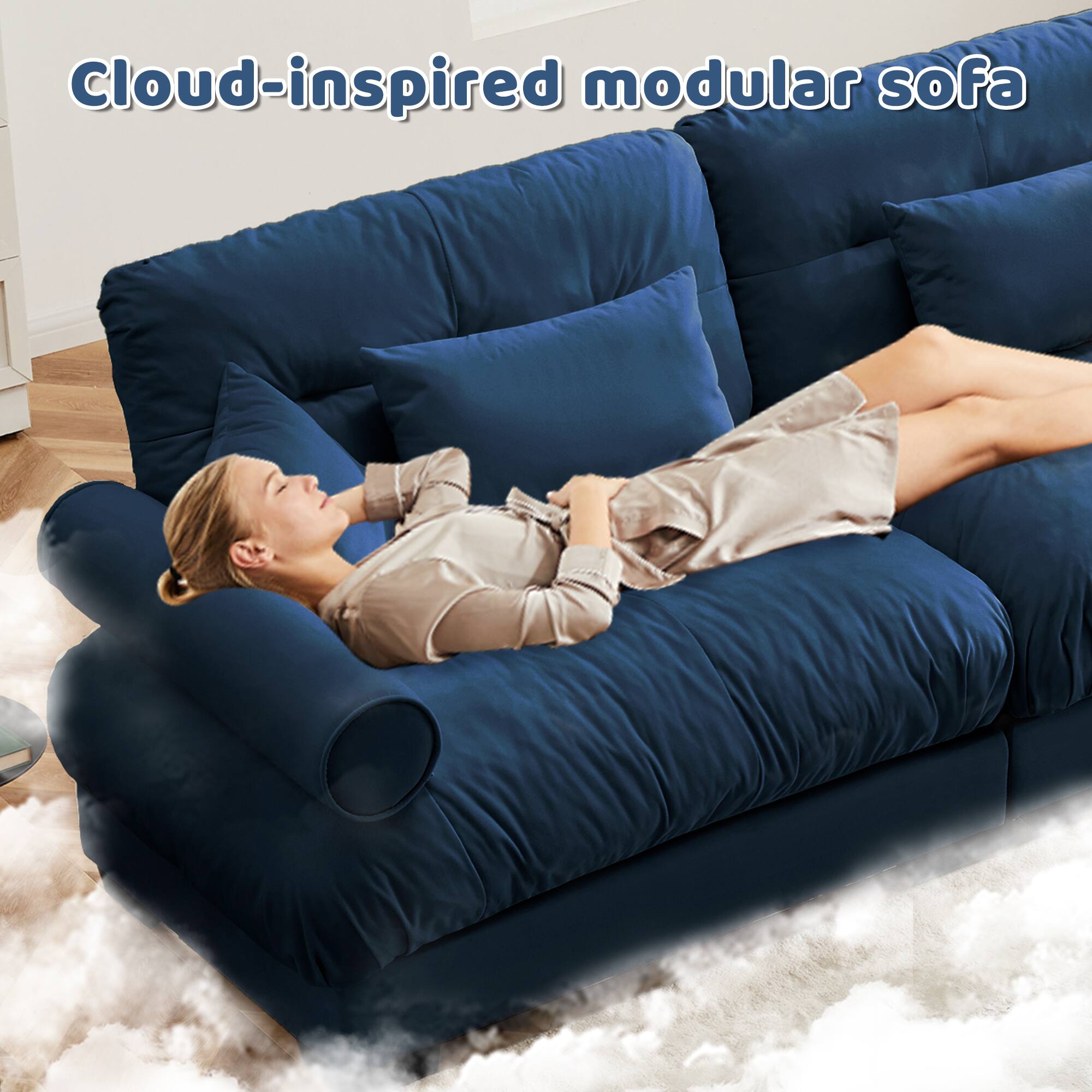 Cloud-inspired modular sofa