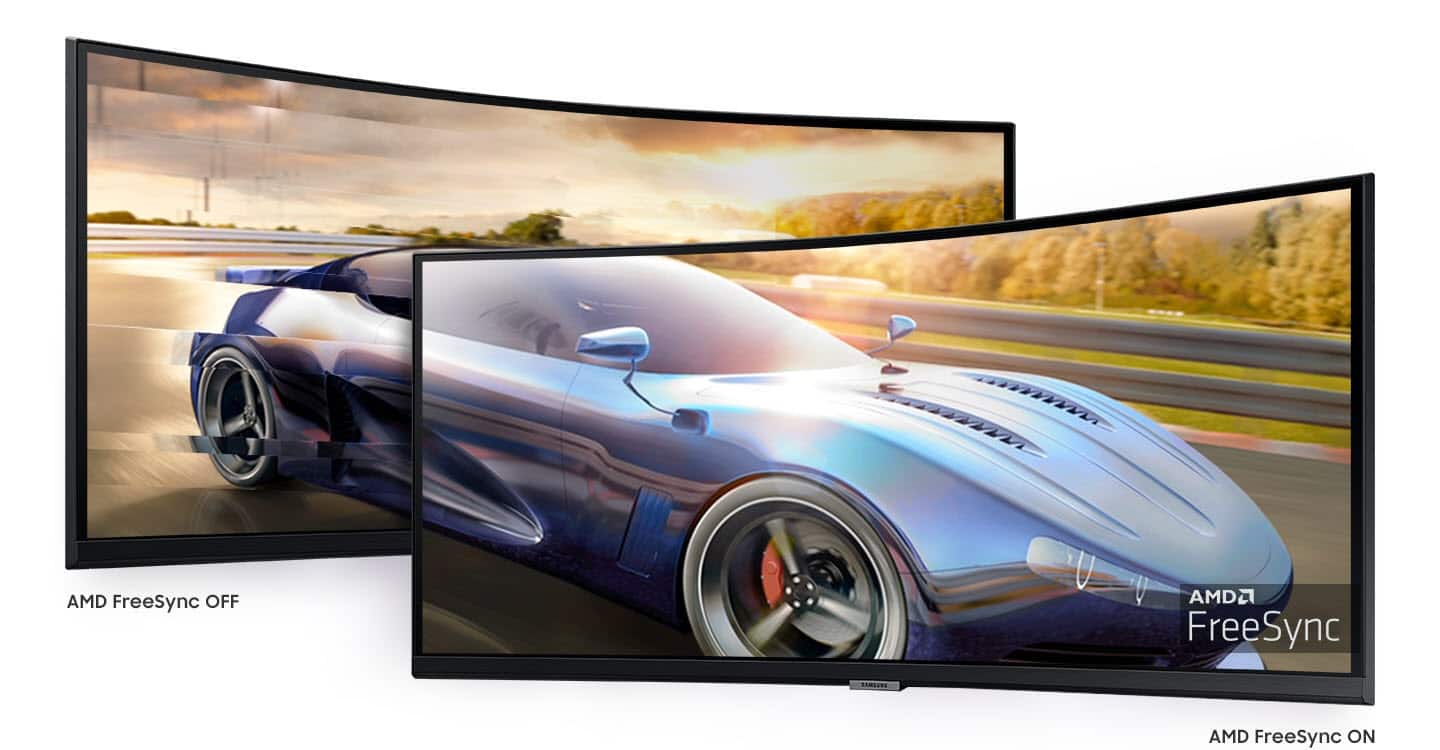 Alt View 33. Samsung - ViewFinity S6 34" Ultra Wide 1000R Curved QHD FreeSync Monitor with HDR10 (DisplayPort, HDMI, USB, USB-C) - Black.