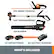 Alt View 14. WORX - 20V Cordless Grass Trimmer, Hedge Trimmer, and Leaf Blower Combo Kit (2 x 2.0 Ah Batteries & 1 x Charger) - Black.