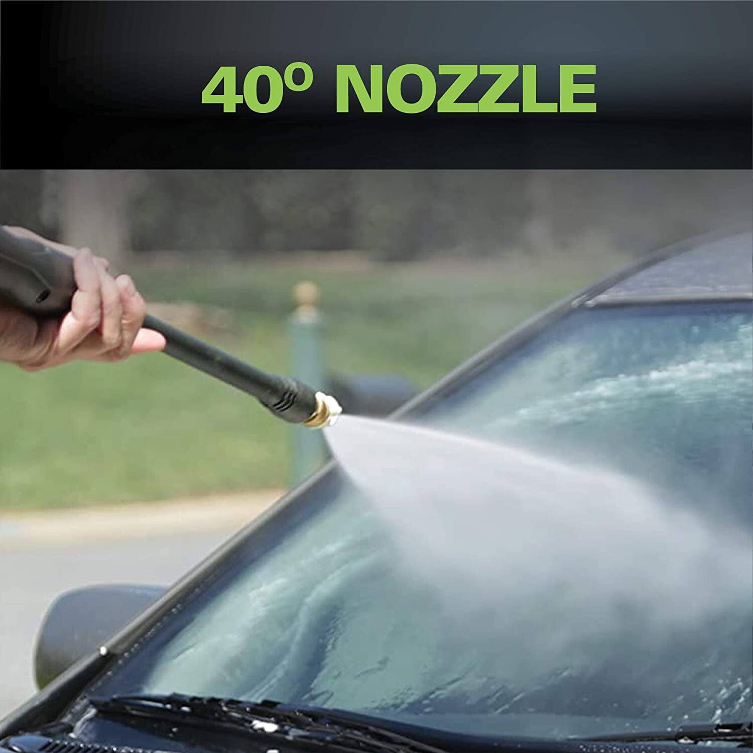 Back. Greenworks - Greenworks 1600 Psi (1.2 GPM) Electric Pressure Washer Great for Cars, Patios, Driveways - Green.