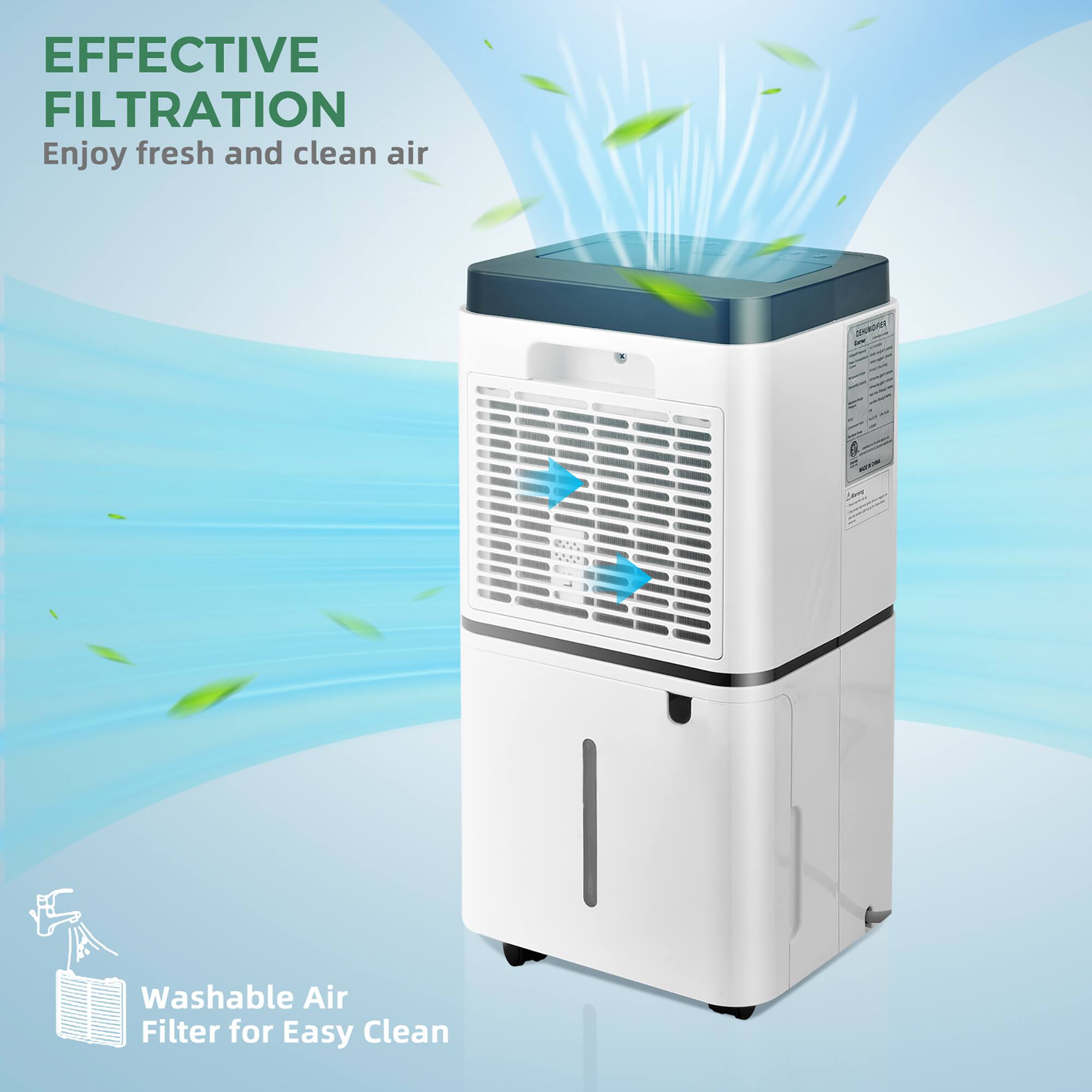 Effective Filtration: Enjoy Fresh and Clean Air with Washable Air Filter for Easy Clean.