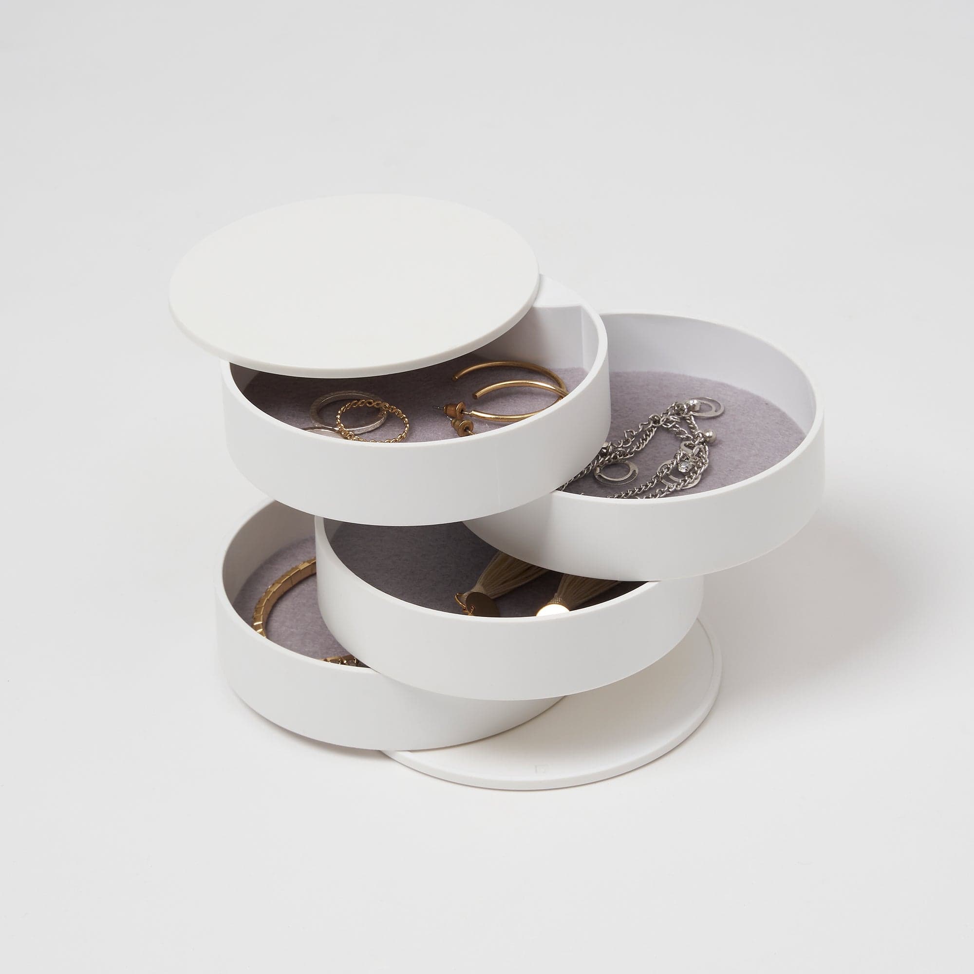 Yamazaki Home - Stacked Jewelry Organizer - White