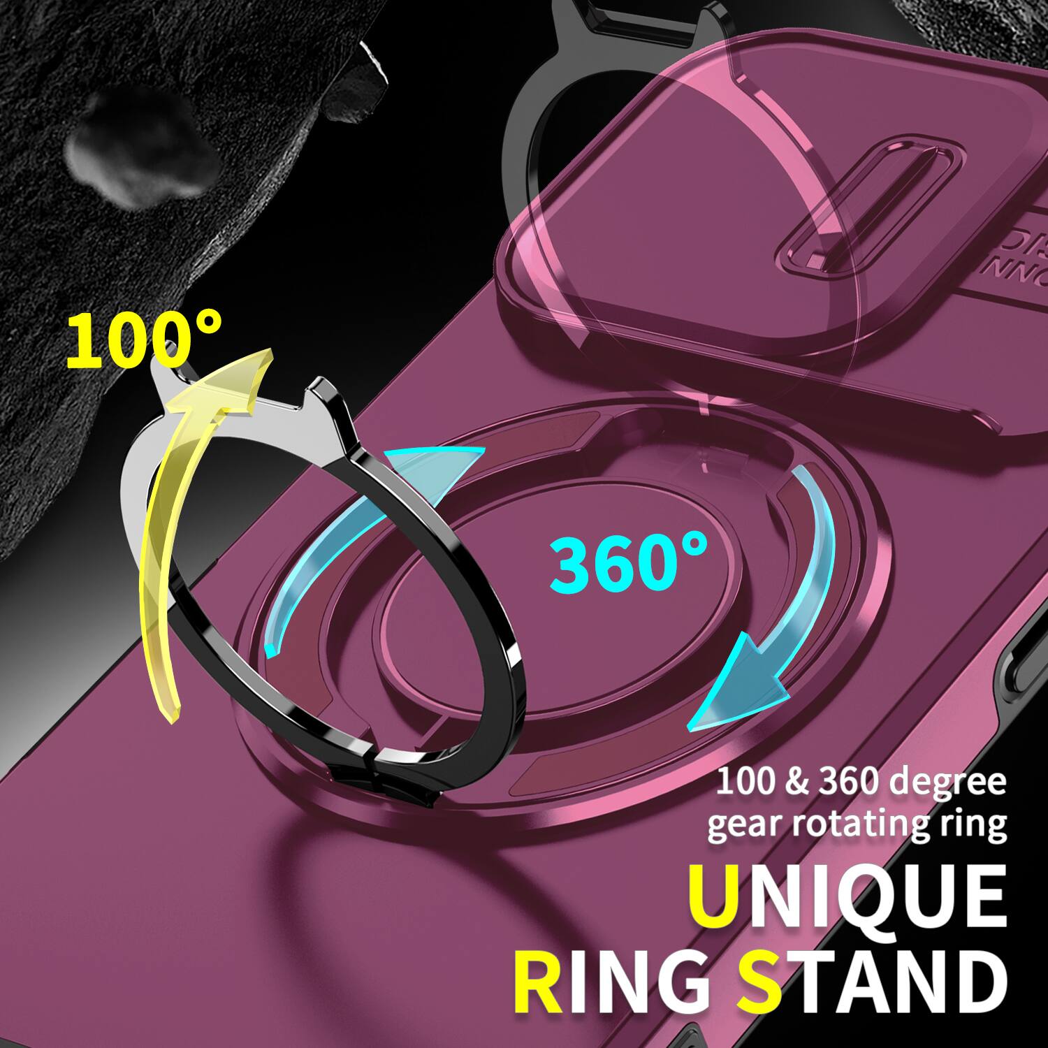100
DA NNO
360
100 & 360 degree gear rotating ring UNIQUE RING STAND