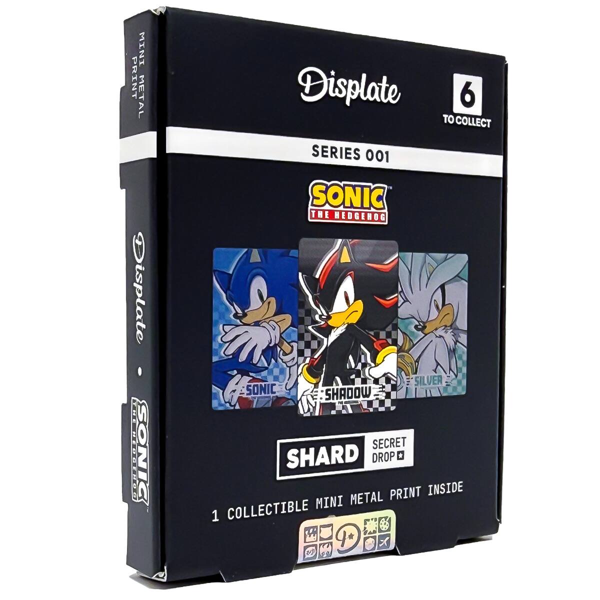 Displate 6 TO COLLECT SERIES 001 SONIC THE HEDGEHOG SILVER SONIC SHADOW SECRET SHARD DROP PRINT INSIDE MINI METAL 1 COLLECTIBLE