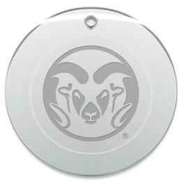 Jardine - Colorado State Rams 3'' Glass Round Ornament - Multicolor