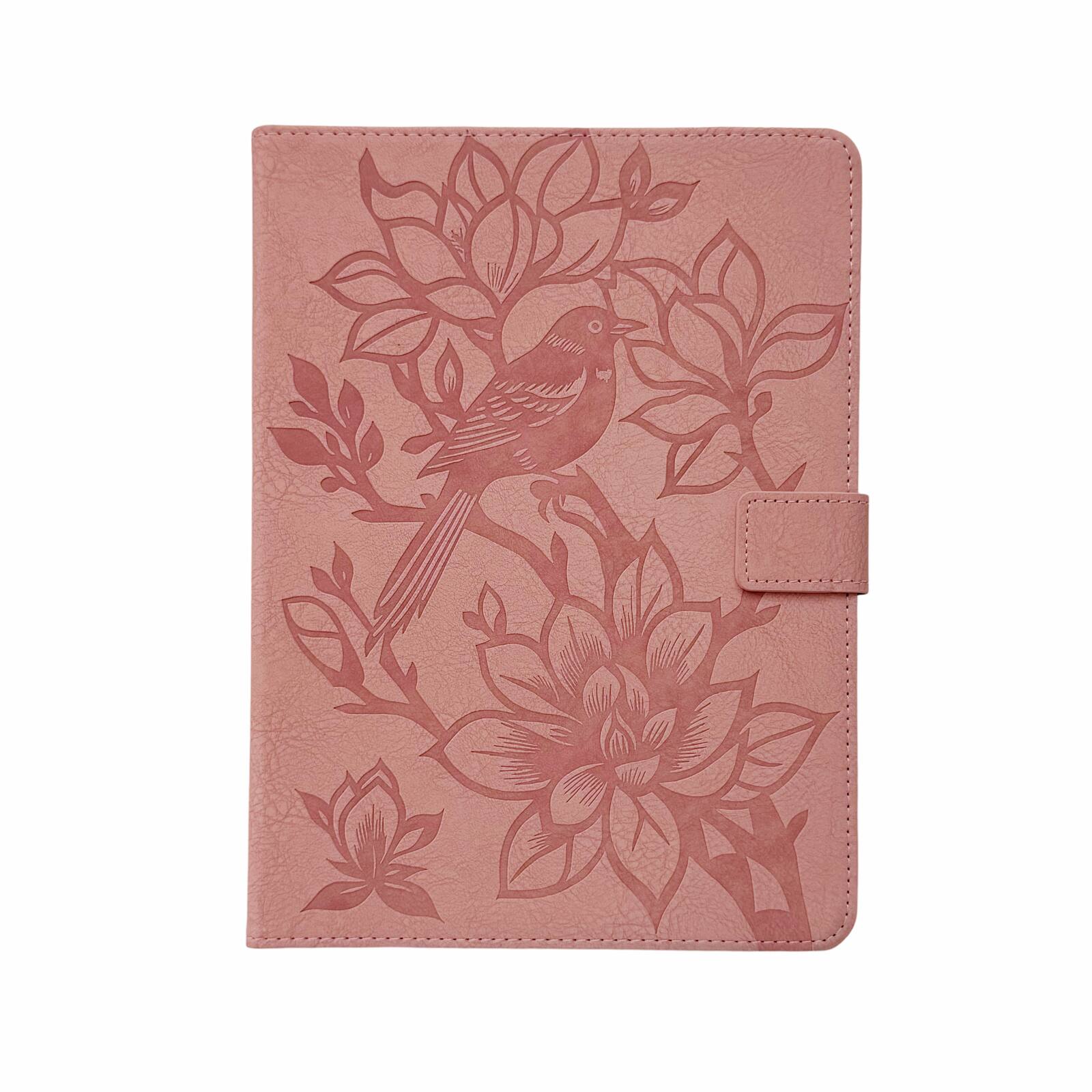 Alt View 3. UUCOVER - For Apple iPad (A16) 11" 2025 & iPad 10.9" 2022 10th Gen Tablet Folio Case with Card Slots,PU Leather Flip Stand Cover - Pink.