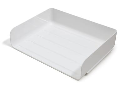 Alt View 2. TRU RED - TRU RED™ Side Load Stackable Plastic Letter Tray, White, 6/Pack (TR55330) - White.