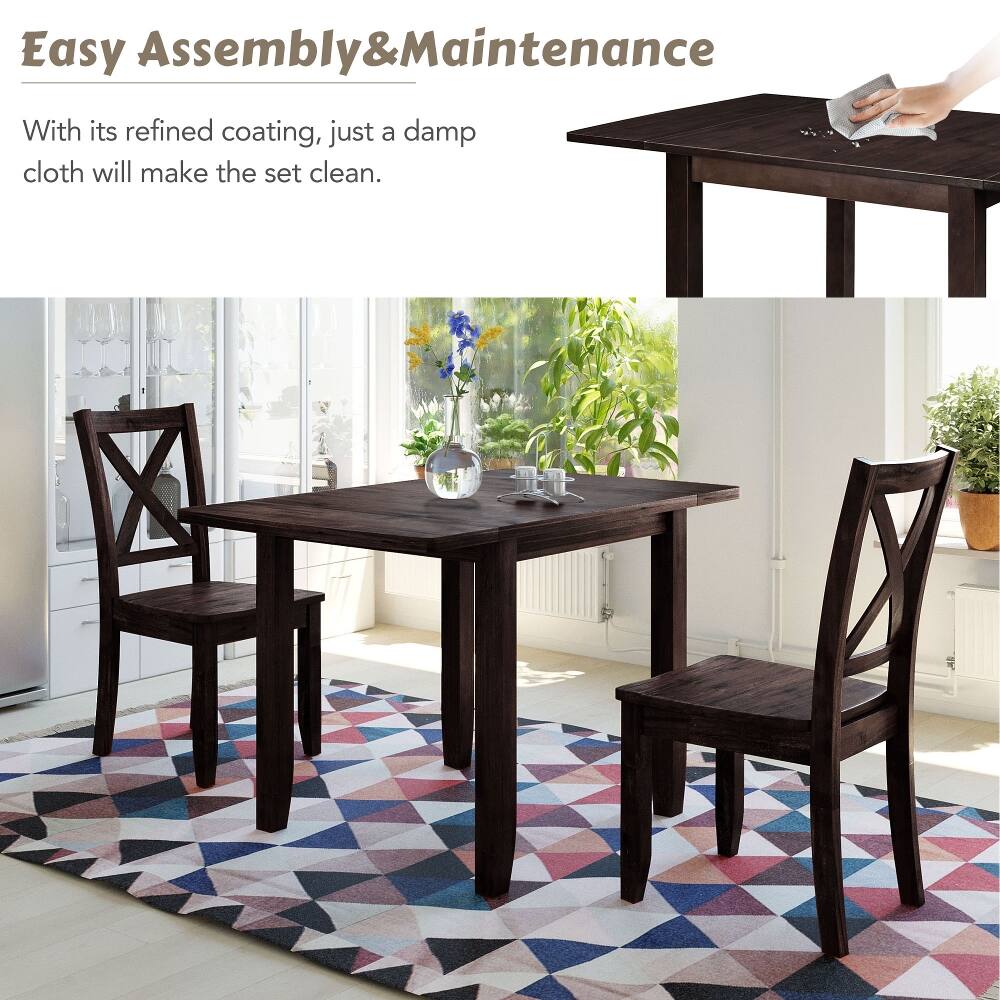 Easy Assembly & Maintenance

With its refined coating, just a damp cloth will make the set clean.