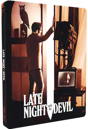 Front. Late Night with the Devil (Steelbook) - 4K Blu-Ray.
