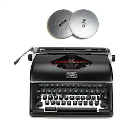 Olivetti - Royal Classic Manual Typewriter (Black) with Typewriter Ribbon Bundle