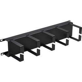 Eaton Tripp Lite Series Horizontal Cable Manager - Metal Rings, 2U - Horizontal Cable Manager - 2U Rack - Black