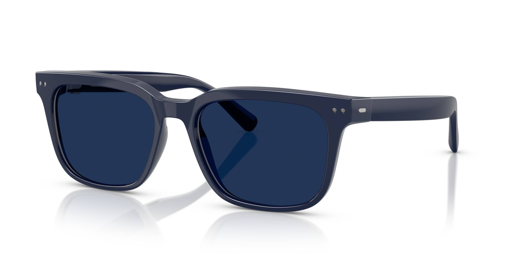 Angle. Nuance - Square 56 Audio Glasses - Deep Blue - Transition Lens - DEEP BLUE.