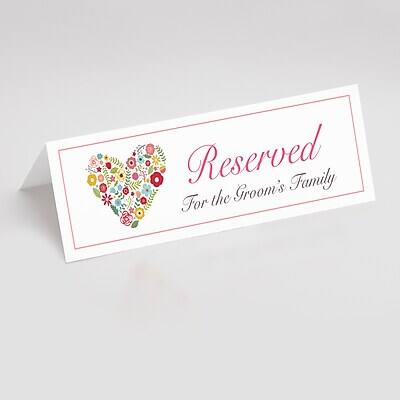 Reserved  
For the Groom's Family