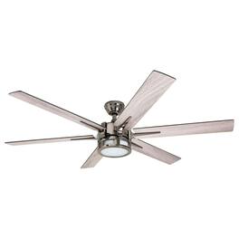 Honeywell - Kaliza Ceiling Fan, Quiet Motor and Remote Control, 56", Matte Nickel - Brushed Nickel